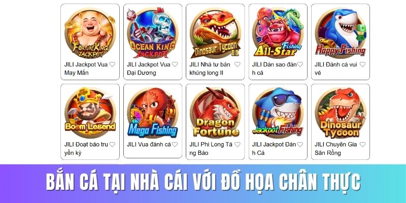 Bắn cá tại nhà cái với đồ họa chân thực